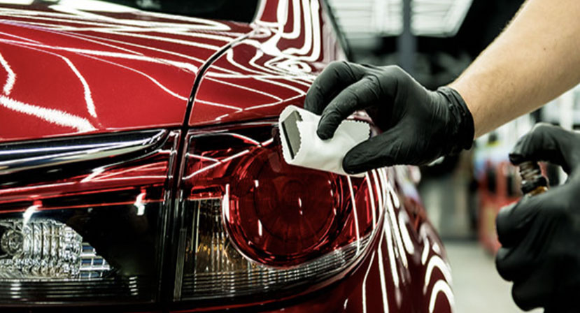 ceramic coating red car